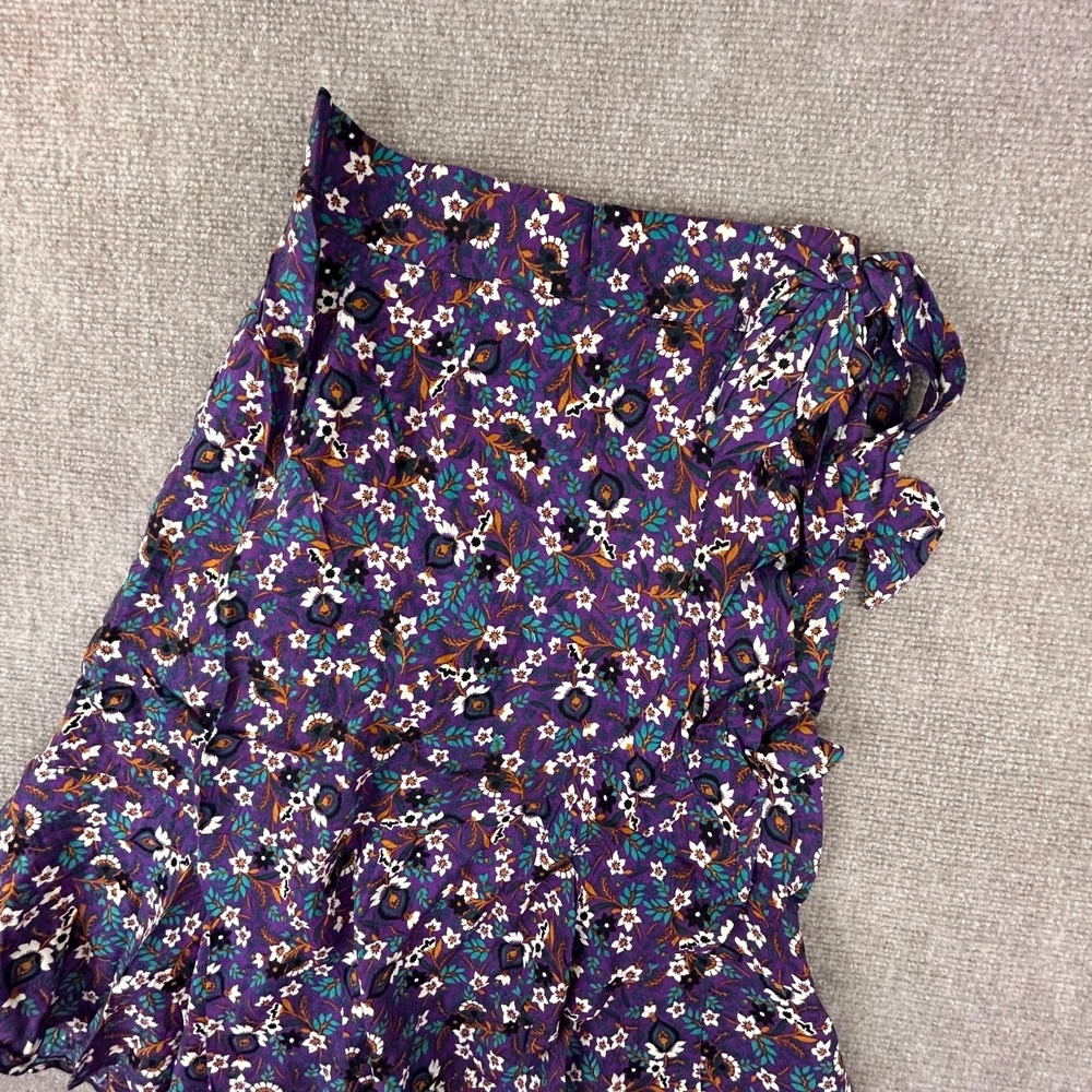 Bandโ Of The Free Linaelle Faux Wrap Skirt Womens XS Multicolor Floral Viscose